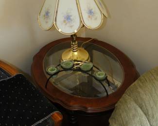 Side table, Tap lamp