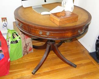 Genuine mahogany Drum Table