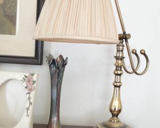 Stiffel lamp, Carnival Glass