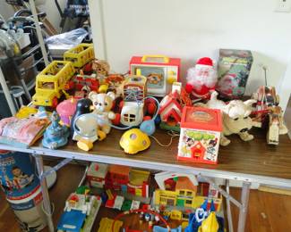 Vintage toys, Fisher Price and more