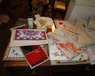 Vintage handkerchiefs and scarfs