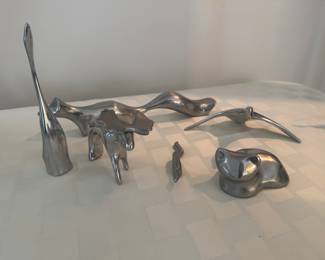 Collection of Hoselton Stiefel Aluminum Sculptures (All Signed)