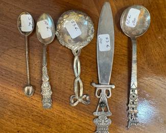 Sterling Silver & .900 Spoons & Knives