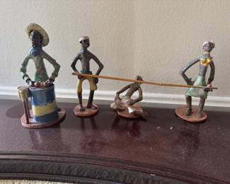Antigua Pottery Limbo Figurines