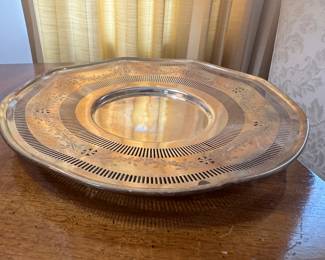 Sterling Silver Cake Plate (309gms)
