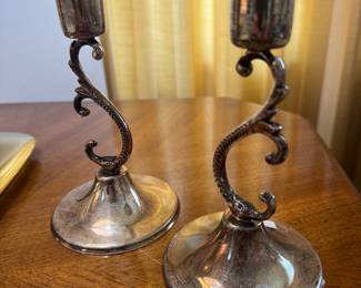 Sterling Silver Candlesticks (2pc=312gms)