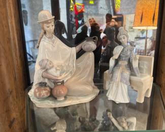 Lladro Porcelain Figurine: Peruvian Girl with Baby & KPM Porcelain Figurine - Otagirl