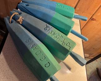 Vintage G.E. Davis Park (Waukee, IA) Fishing / Lobster Buoys