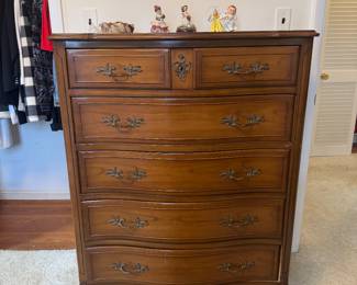 National of Mt. Airy NC 6 Drawer Hi Dresser (37"W x 20"D x 48-1/2"H)