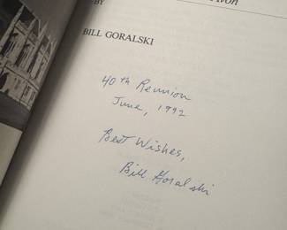 "My Last Run...Back to Avon" Autographed by Bill Goralski