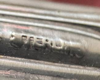 Sterling Silver Handled Wooden Spoon & Fork