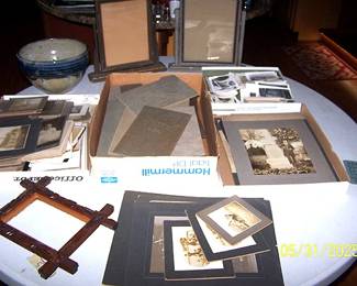 Old photos and frames