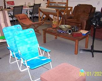 Recliners, patio chairs, beach chairs, etc...