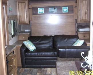 Interior of trailer