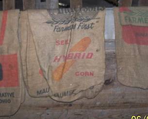 Burlap feed sacks