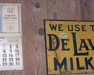 1947 Calendar, DeLaval sign