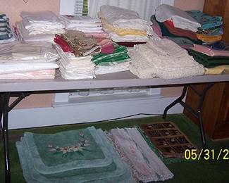 Assortment of table cloths