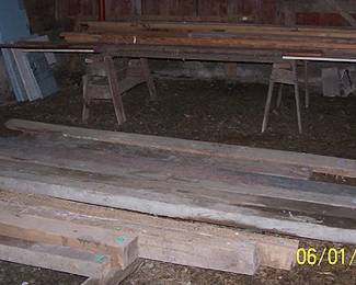Sample of assorted lumber (some native)