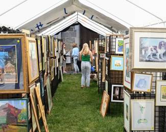 Several hundred pieces of art - paintings and prints. Wide range of styles, sizes, and price points.