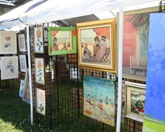 Several hundred pieces of art - paintings and prints. Wide range of styles, sizes, and price points.