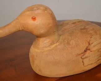 wooden decoy duck