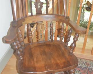 Solid wood rocking chair