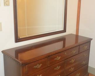 Cherry Dresser and mirror