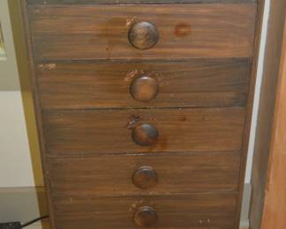 Nine drawer music cabinet