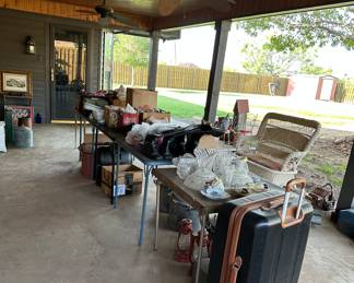 Items on patio