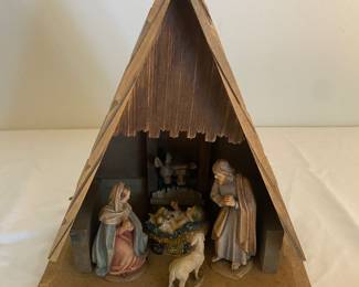 Antique nativity set