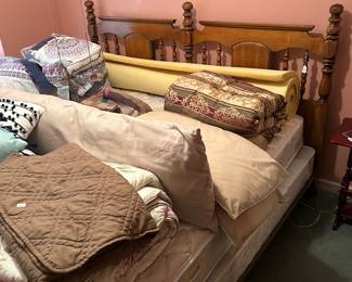 KIng Size Bed/Misc Bedding