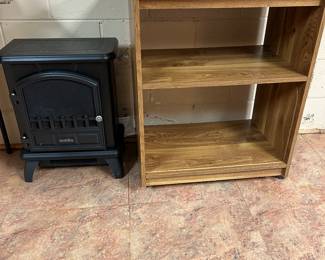Duraflame Electric Heater/Rolling Storage Cart