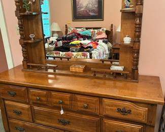 Vintage Solid Wood Dresser