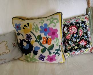 Needlepoint pillows