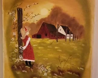 Signed folk art