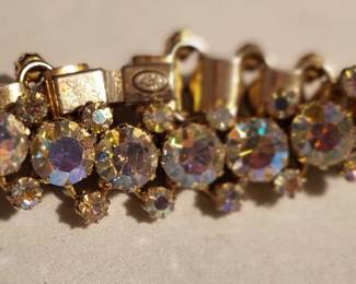 Signed Kramer of New York Aurora Borealis Bracelet