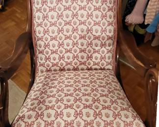 Vintage gooseneck rocking chair