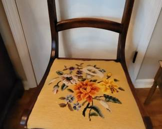 Needlepoint bottom chair