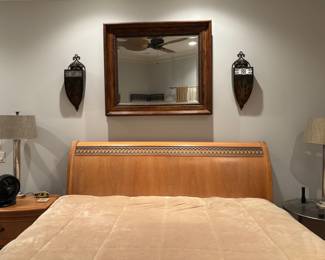 King Size Bed with Head and Footboards - part of suite