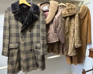 Vintage Fur and Fur Trimmed Coats
