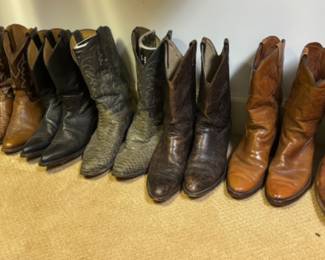 More Cowboy Boots - Variety of Sizes and Brands