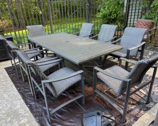 Outdoor Table and Chairs - 8 Chairs - From Furniture Shoppe