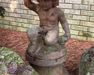 Pair of Cherub Urns