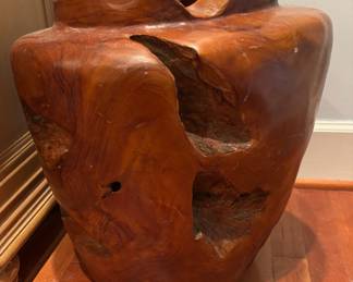 Large Teak Urn