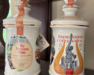 1971 Old Fitzgerald Decanter Pair