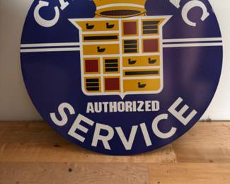 Vintage Cadillac Service Sign