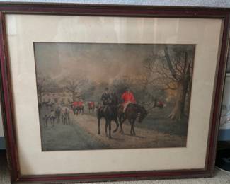 Great Old Fox Hunt Print