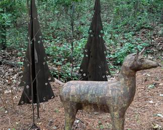 Metal Trees and Metal Deer