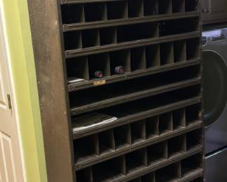 Tall Vintage Metal Industrial Storage Cabinet