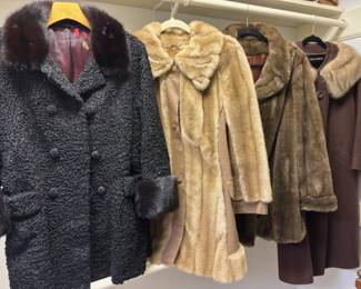 Vintage Fur and Fur Trimmed Coats